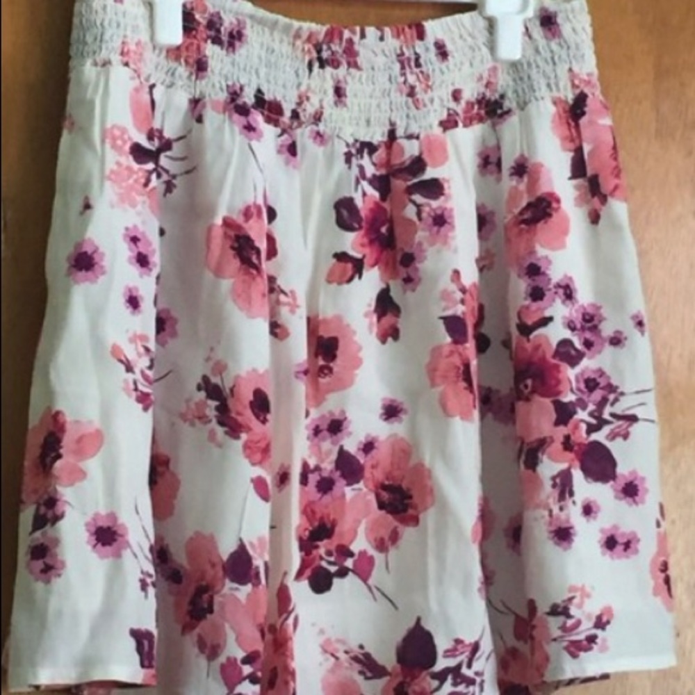 Flower Print Skirt